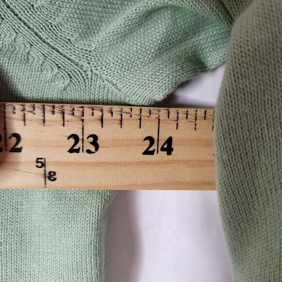 Bob Mackie Cardigan Womens Large Green Artsy NWT - Picture 7 of 12